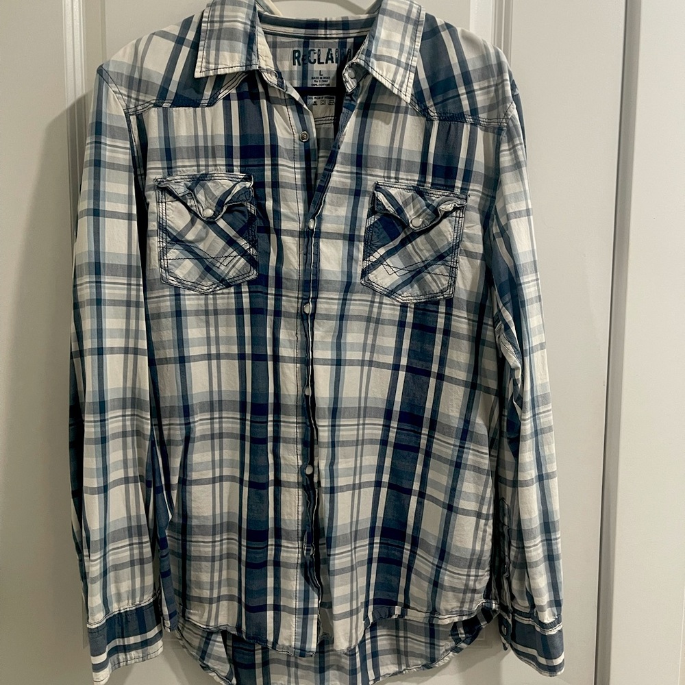 Buckle ReCLAIM button down Large men’s shirt